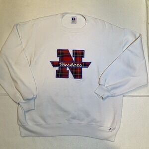 Vintage University Of Nebraska Sweatshirt Huskers Pullover USA 90s Size XL Retro